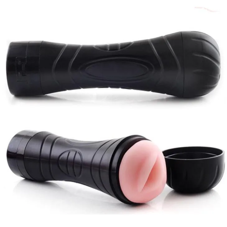 OEM ODM Male Vibrating Masturbator Pocket Pussy Cup Real Vaginal Oral Sex  Toy Flashlight Shape Adult Masturbation Toy for Men