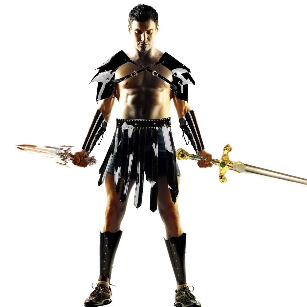 Roleparty Manpuレザー中世の戦士アーマーナイトコスチューム Buy 騎士の衣装 鎧騎士の衣装 戦士騎士衣装 Product On Alibaba Com