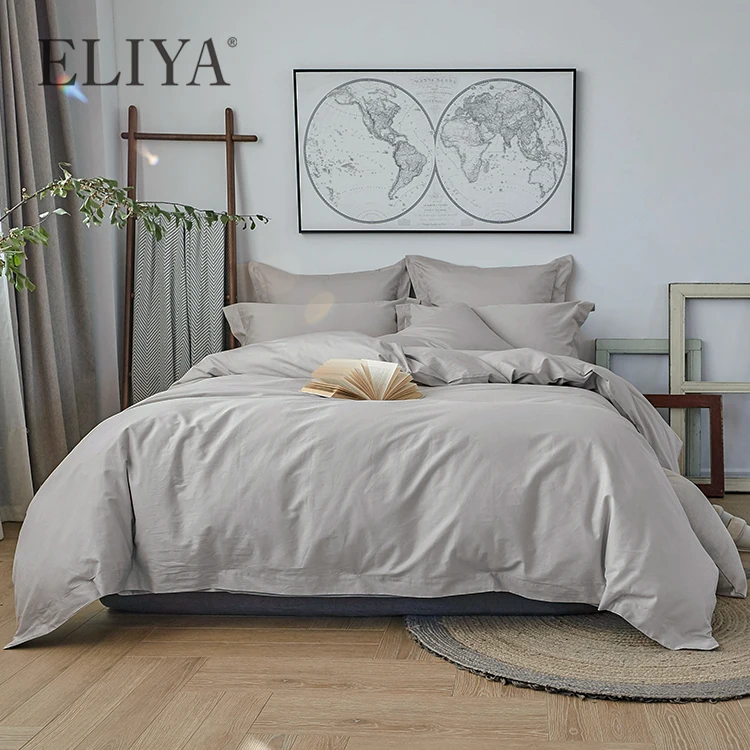 Лидер продаж 2019 комплект флисового льняного хлопкового одеяла Eliya пододеяльник для