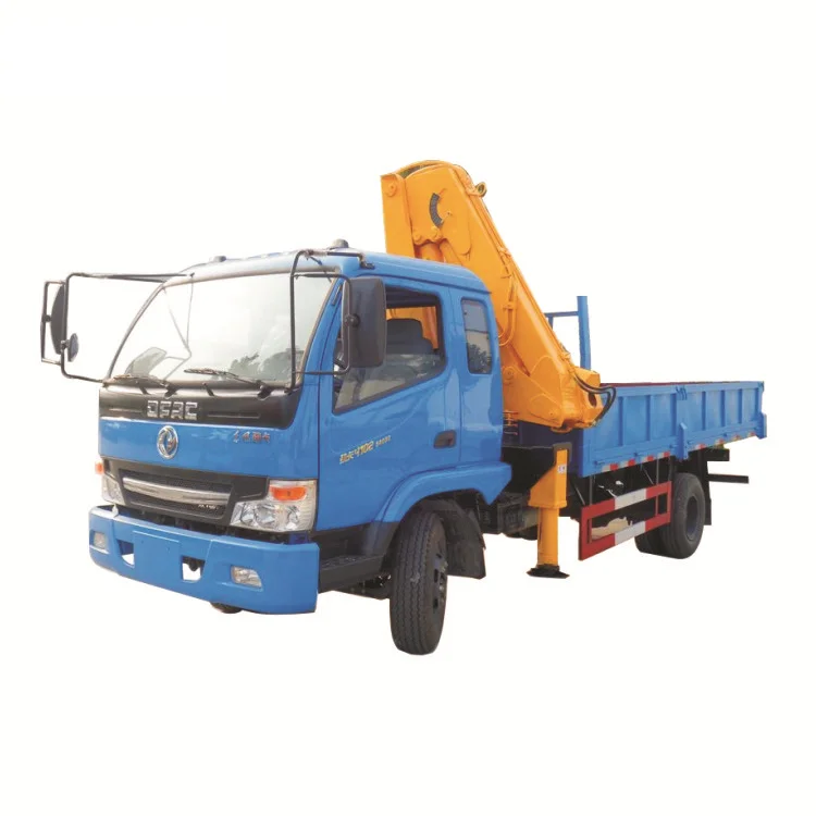 Hydraulic Folding Arm Brick Grab Block Lifting Crane With Truck