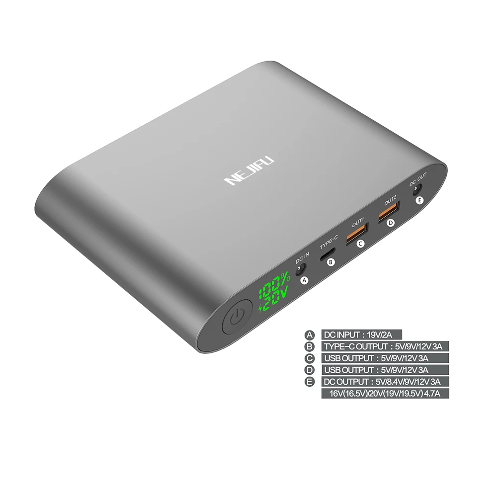 Profession Custom 25000mah Portable Laptop Power Bank 20V for Laptop