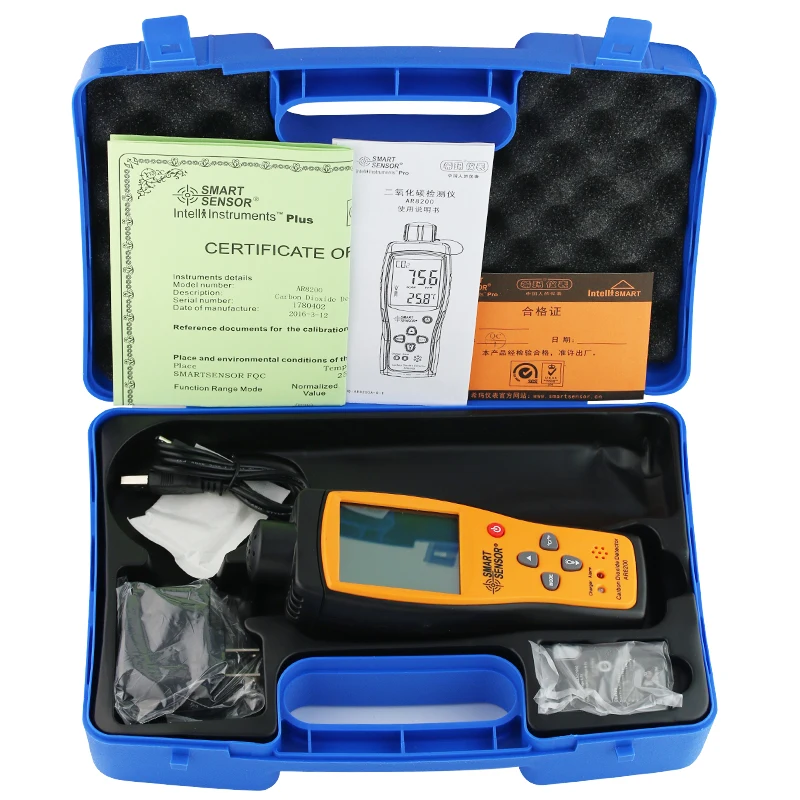 Handheld Co2 Concentration Measuring Instrument Co2 Gas Detector