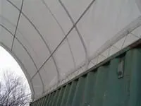 20'x20'x6.6' W6.0xL6.0xH2.0m Factory Direct Steel Frame Dome Shipping Container Roof Shelter