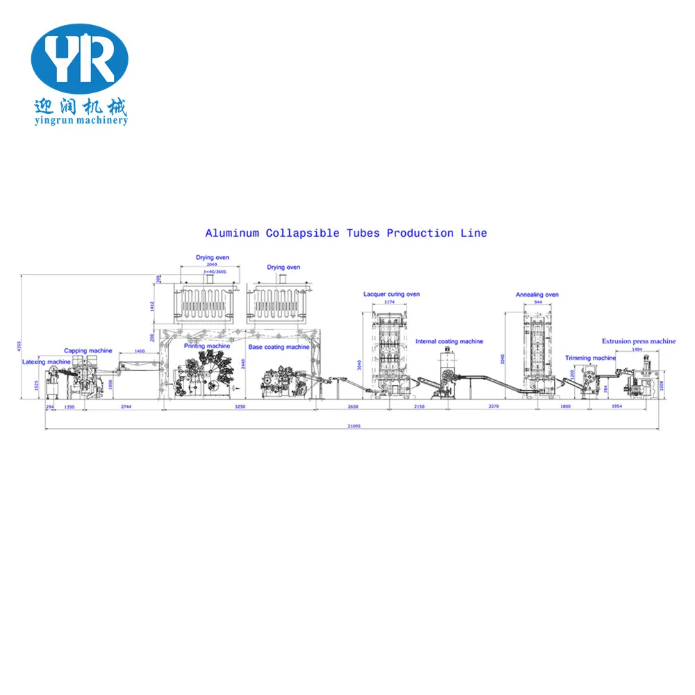 
Автоматическая алюминиевая трубка для клея, крема, мази 