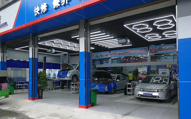 Gonengo Manufacture High Effective Hexagonal LED Light Car Polishing and clear Car Workshop Light Detailing Light