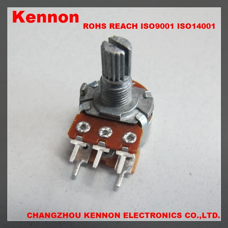 Rotary Potentiometer with Switch for Fan Speed Control B500K B20K Alpha Potentiometer PCB Pin