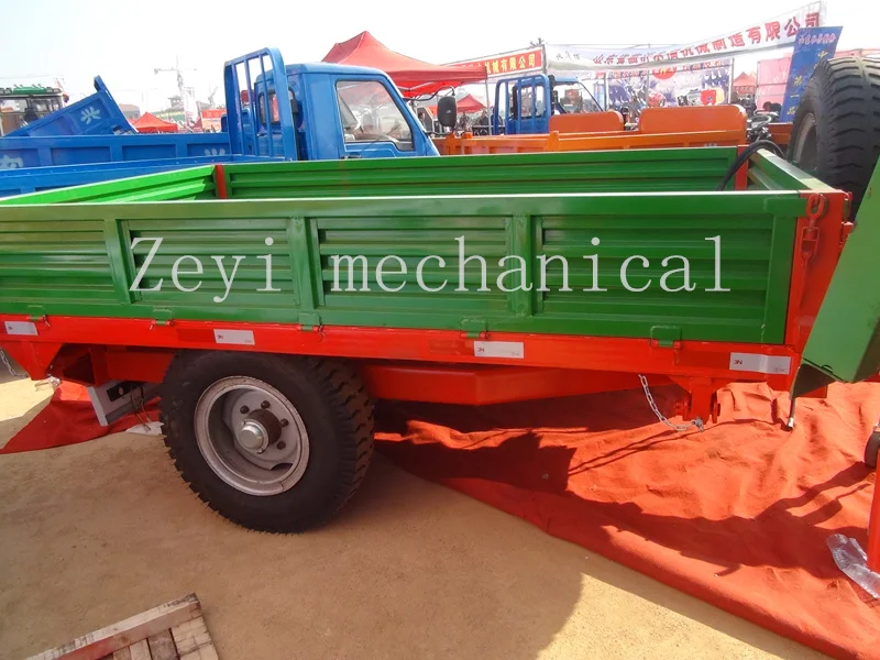 1-3 Tons Three-side Dump Truck Trailer, air Brake Shaft
