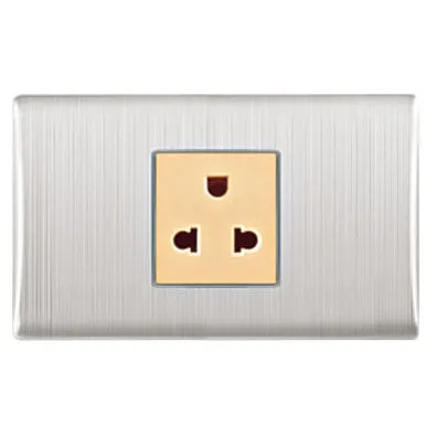 New Glass Touch Switch US Outlet Panel Heat Resistant Socket