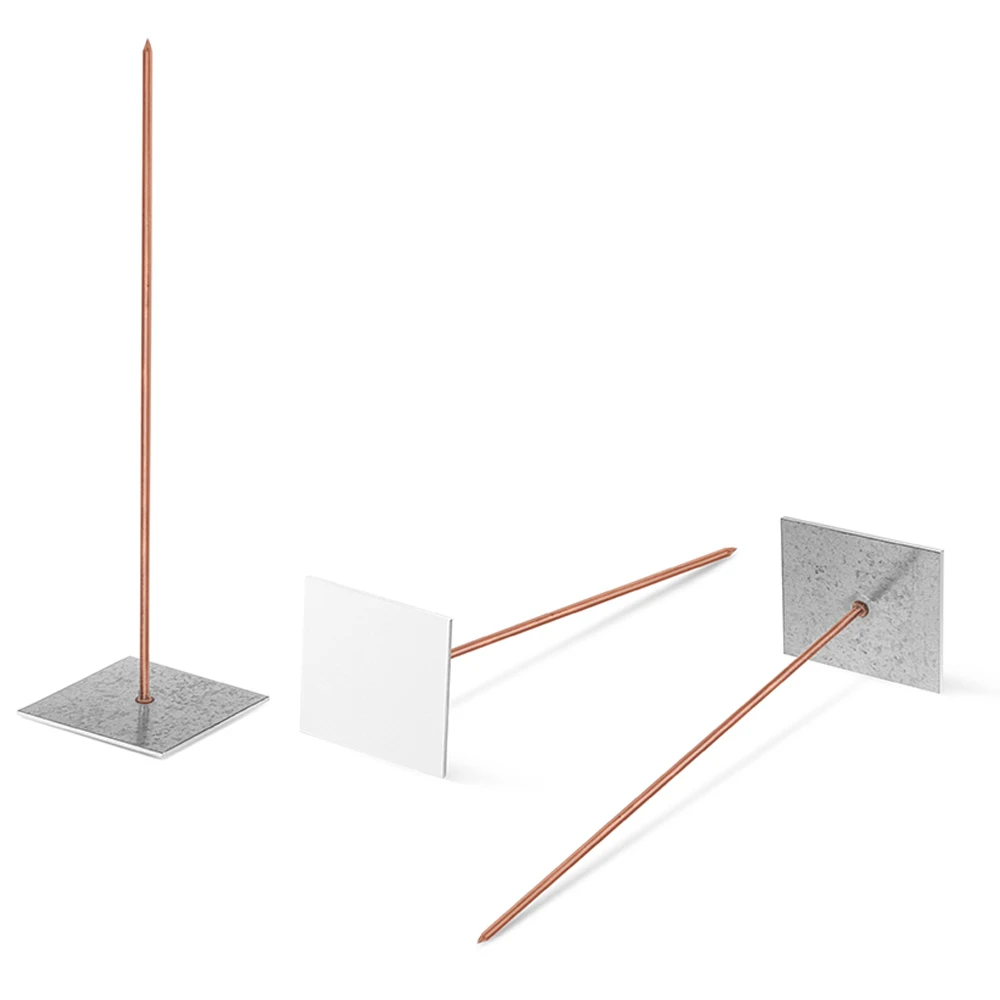 Galvanized HVAC System Fixing Glass Wool 2" Steel Self Adhesive Pins for Duct Wrap Board Insulation