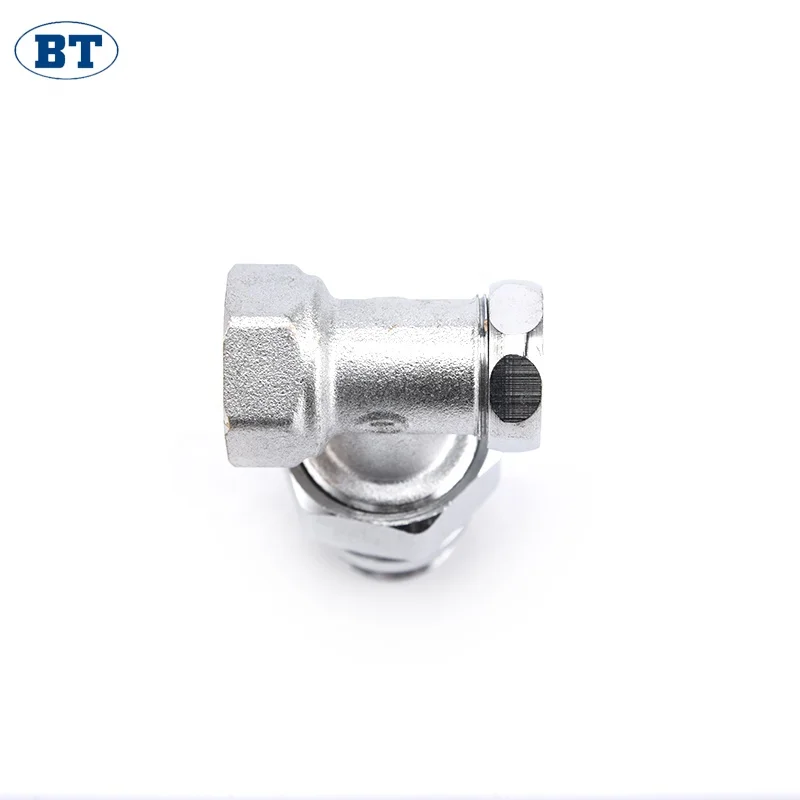 BT3035  good quality home brass thermostatic angled radiator valves