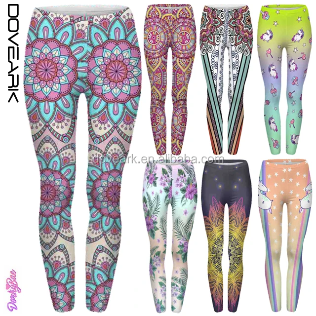 92 Polyester 8 Spandex Mandala Flower 