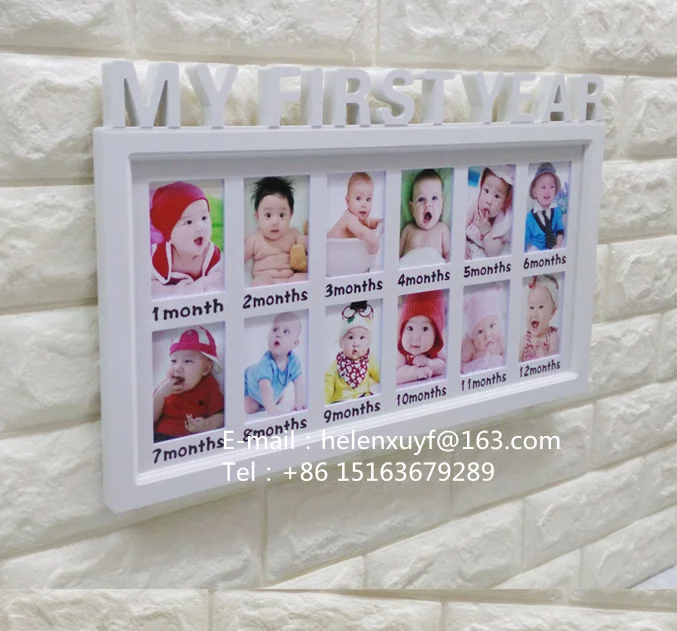 Baby 12 Months Collage Photo Frame With 12 Openning Windows Buy Collage Photo Frame Mdf Collage Photo Frame Baby Collage Photo Frame Product On Alibaba Com