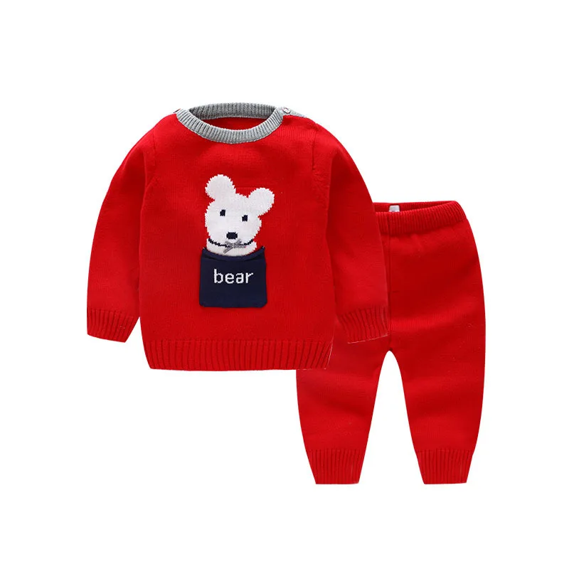 China Factory Product Sweater Designs for Baby Girls Knitted Cardigan Sweater Baby Sweater Set