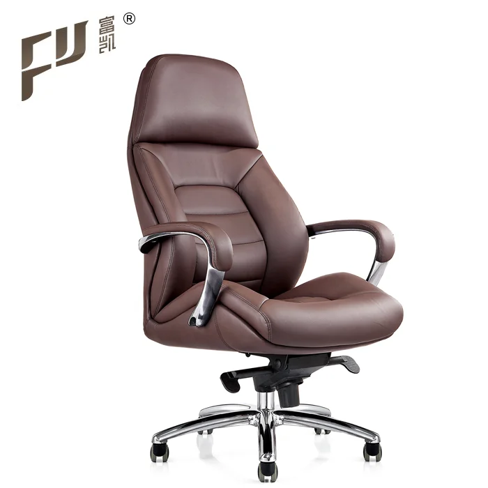 мебель производитель высокая спинка дизайн вращающийся искусственная кожа коричневый босс исполнительный офисный стул