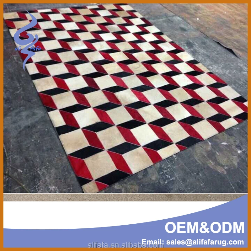 Genuine Cowhide Carpet, Patchwork Carpet