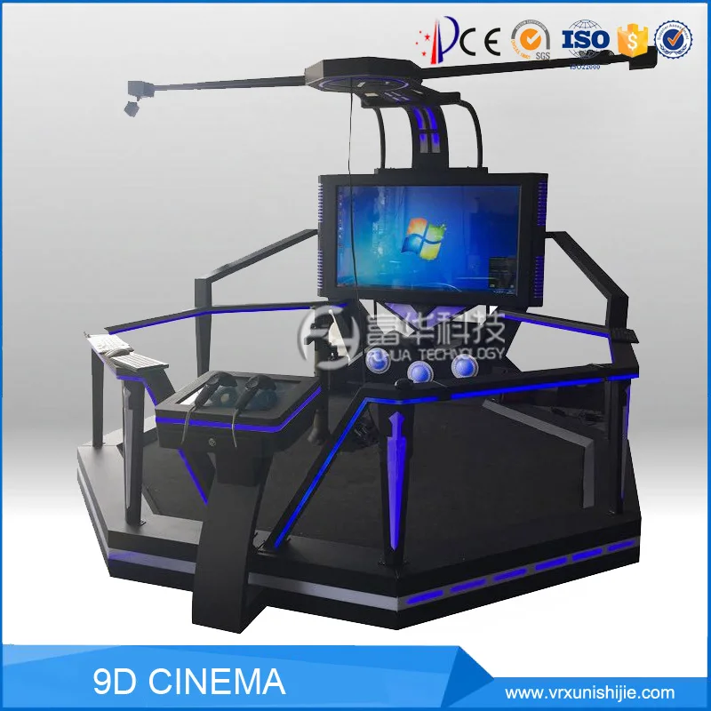 Парк развлечений VR Explore 9d vr взаимодействует машина ходьба платформа VR 9D игровой симулятор стрельбы