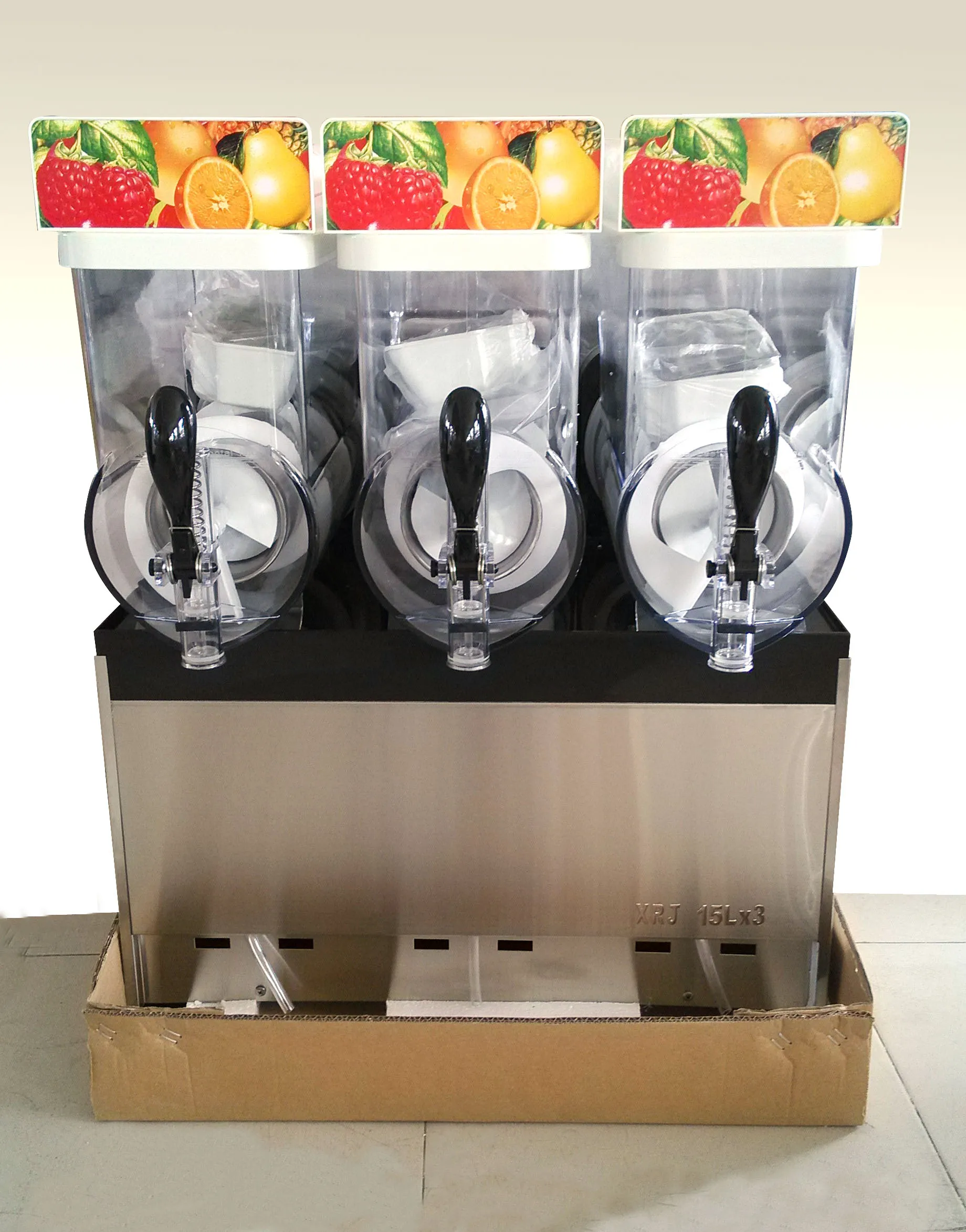 High Quality Single Double 3 Barrel Slush Machine Table