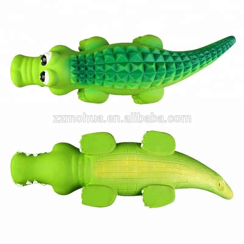 Crocodile Sensory Dog Toy Natural Rubber (Latex), Lead-Free & Medium