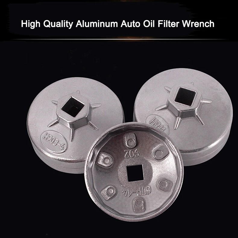 23pcs Set Aluminum Auto Oil Filter Wrench Kit Cap Type Oil Filter Wrench Set Car Filters Spanner Vehicle Repair Tools