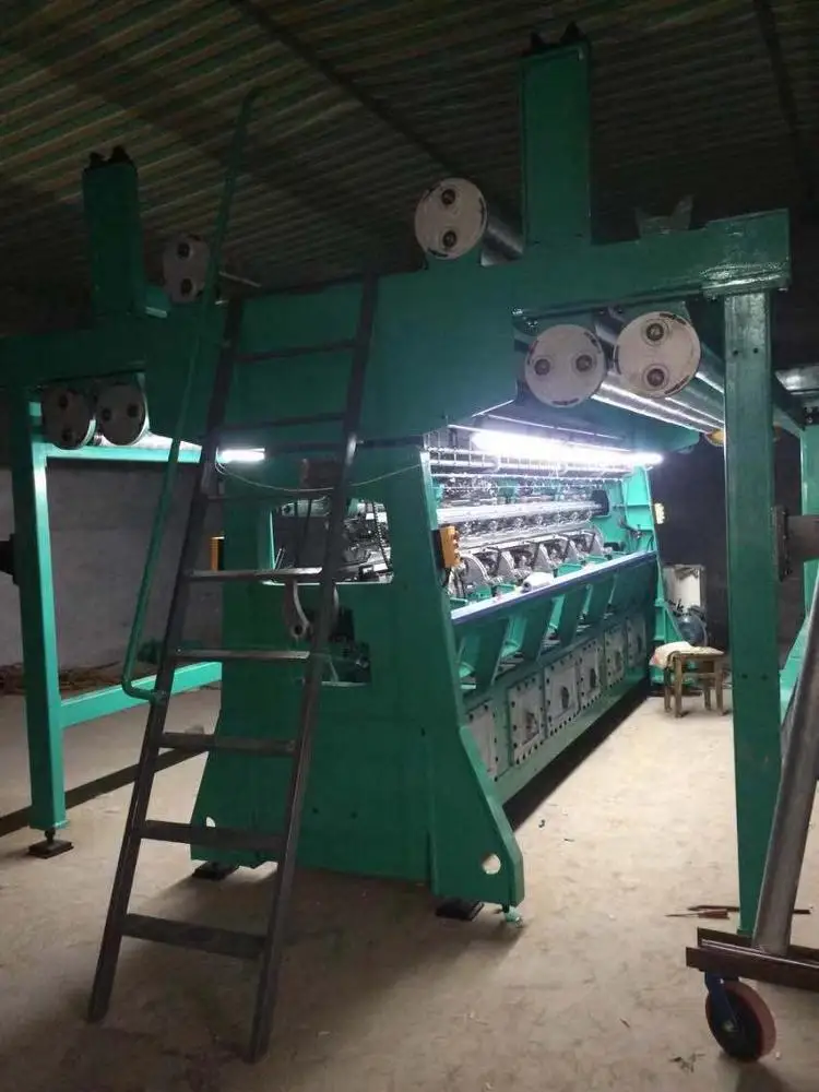 High-Speed Raschel Warp Knitting Machine with Double Jacquard Blanket