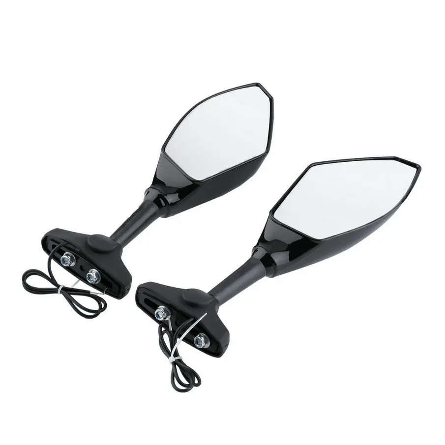 Новый 2015 интегрированный заднего вида боковые зеркала из светодиодов поворотники Ligtht для мотоцикла горячая распродажа