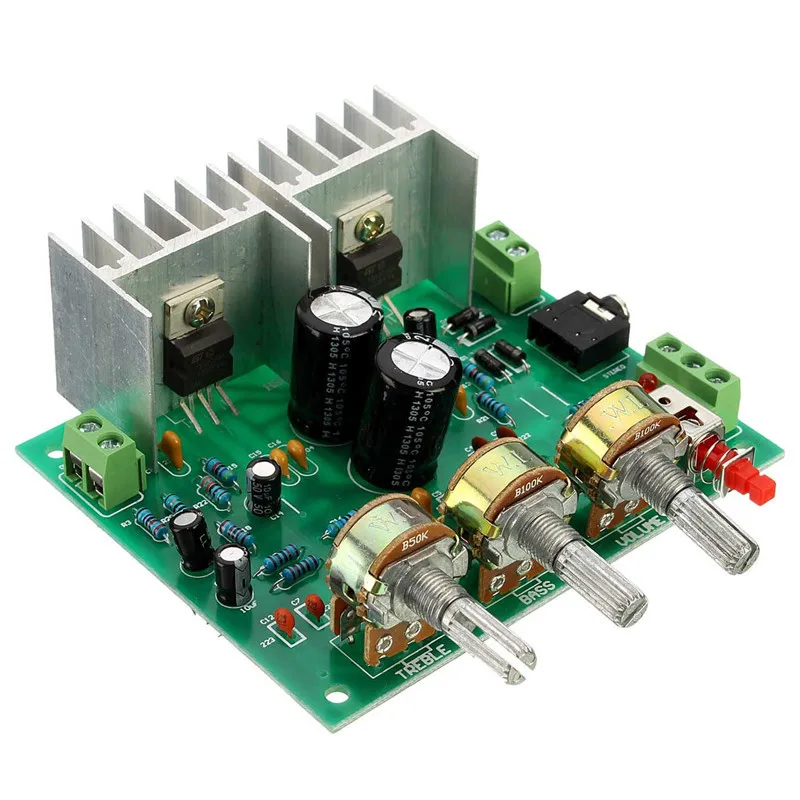 2 Channel 2.0 15W Audio TDA2030A Hifi Module Stereo Amplifier AMP Board DIY Kit 