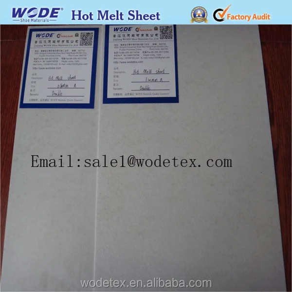 thermal glue sheets,hot melt glue sheet,Toe puff sheet