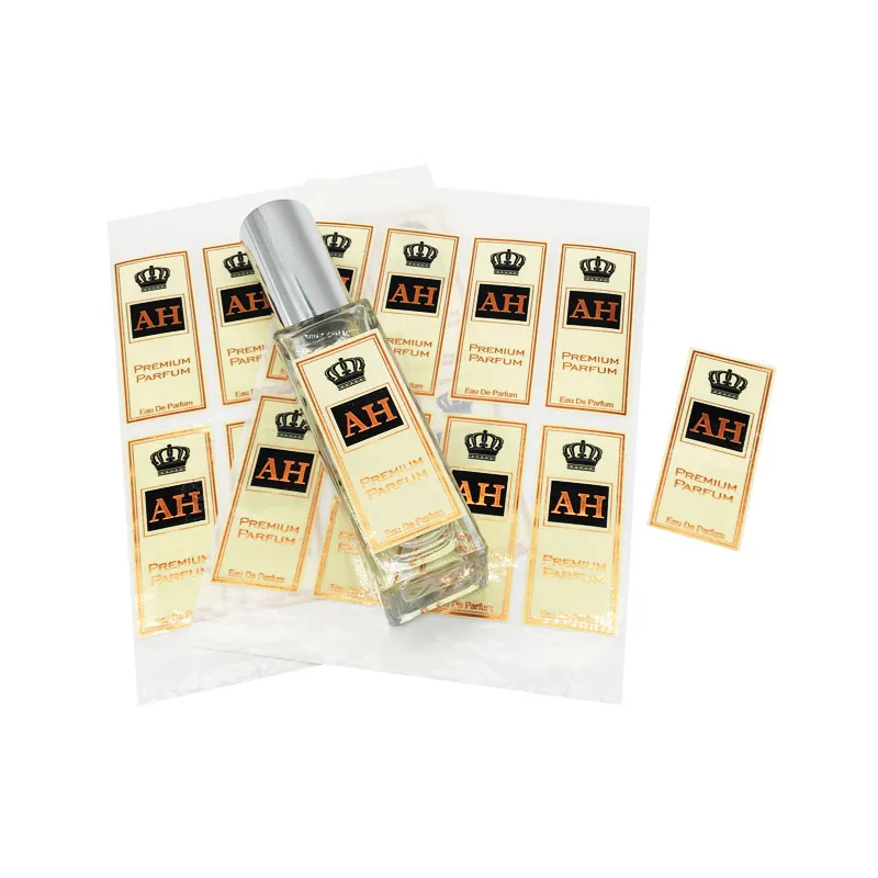 Printing Fashionable Waterproof Custom Sample Perfume Bottle Packaging Adhesive Roll Sticker Labels
