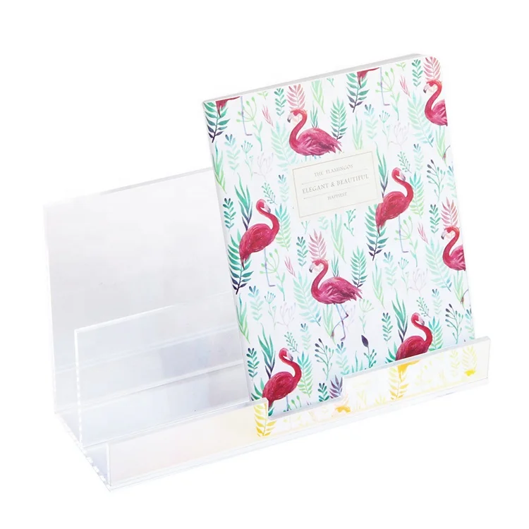 Домашний 2 яруса Радужный держатель для письма Настольный стеклянный