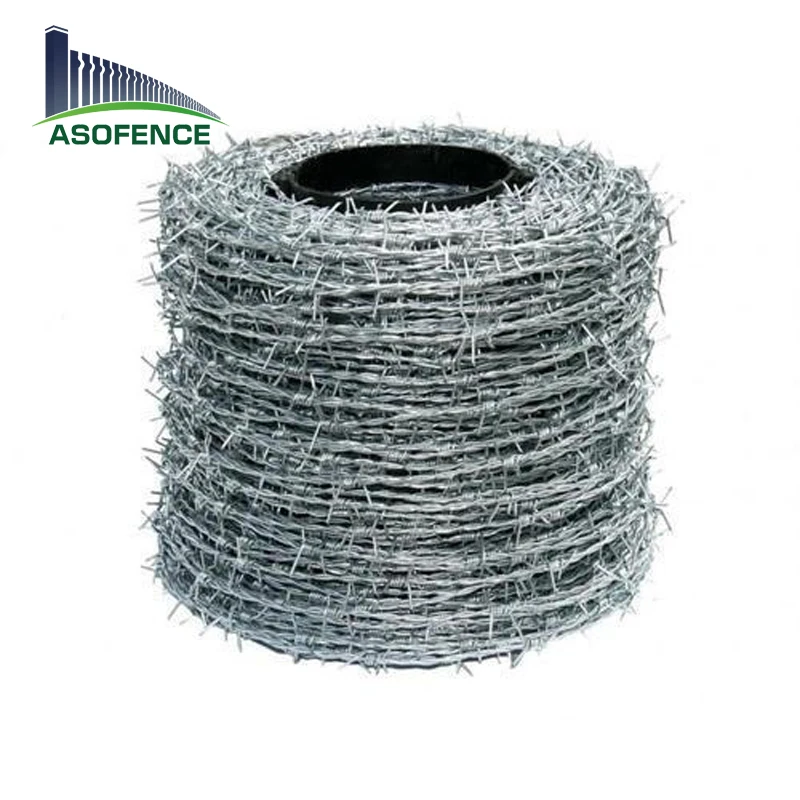 Galvanized Traditional Twist 400M 500M 50Kg Per Roll Double Strand Barbed Wire Price