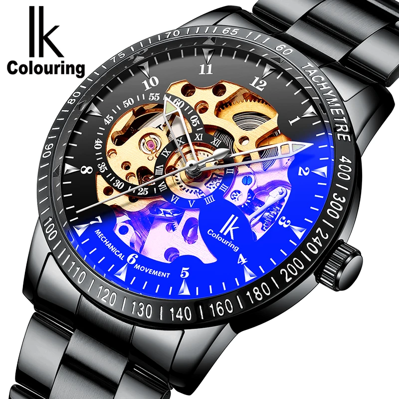 IK Men's Colouring Skeleton Wrist Watch