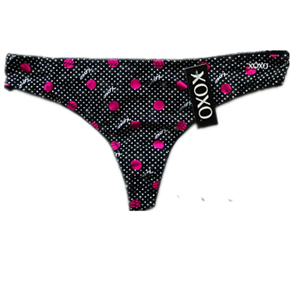 Sexy Ladies' G-string Thong T-back with Nylon High Quality Print for Xoxo Brand
