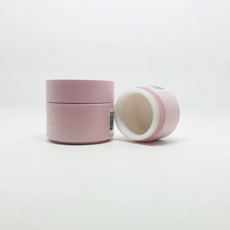 luxury pink cosmetic 50ml 100ml glass jar and lid colored glass jars cosmetic skin care jars