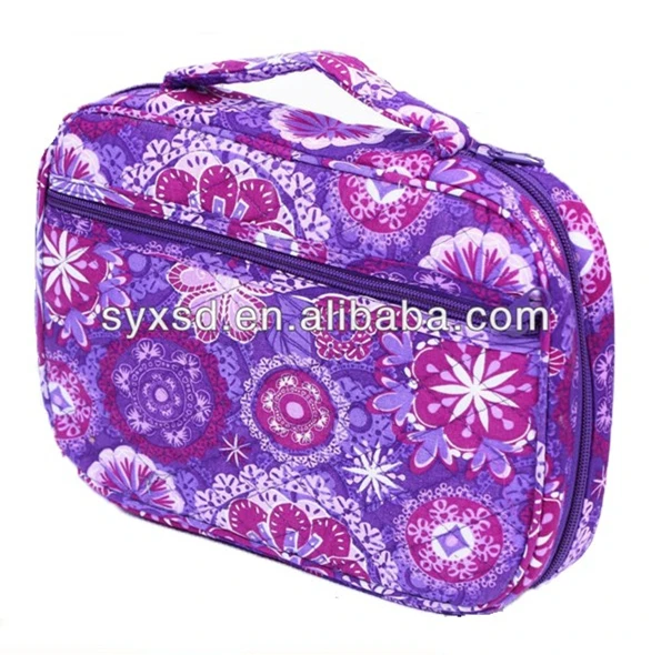 100% хлопок стеганый фиолетовый цветочный принт Библия чехол для ноутбука сумка на