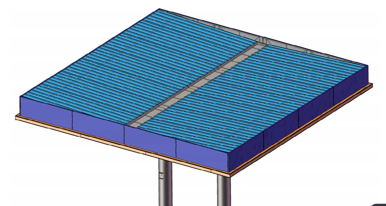 Service Station Equipment Canopy Prefabricated Gas Station