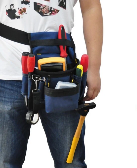 Electrician Waist 7 Pocket Tools Belt Pouch Bag Screwdriver Holder Tool Bag Sale 