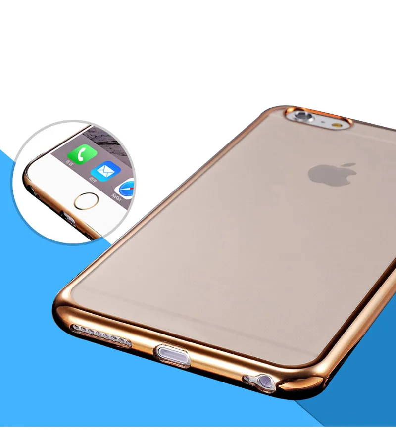 For iPhone 6s Bumper Case Slim Cases Scratch Resistant Silicon Back