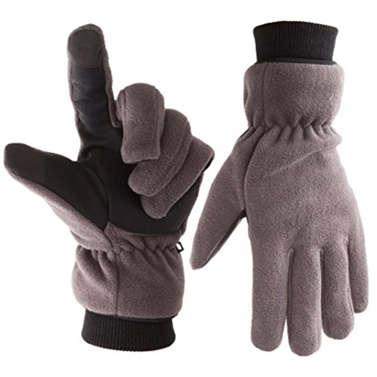 Оптовая продажа мягкие и теплые флисовые перчатки для сенсорных экранов шерстяные