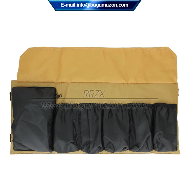 Portable Canvas Roll up Toiletry Bag for Men Private Label Supplier