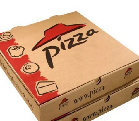 Custom Eco Friendly Durable Brown Corrugated Paper Fast Food Container  Packaging Pizza Box with Printing Logo - China Pizza Packaging Box, Kraft  Paper Box
