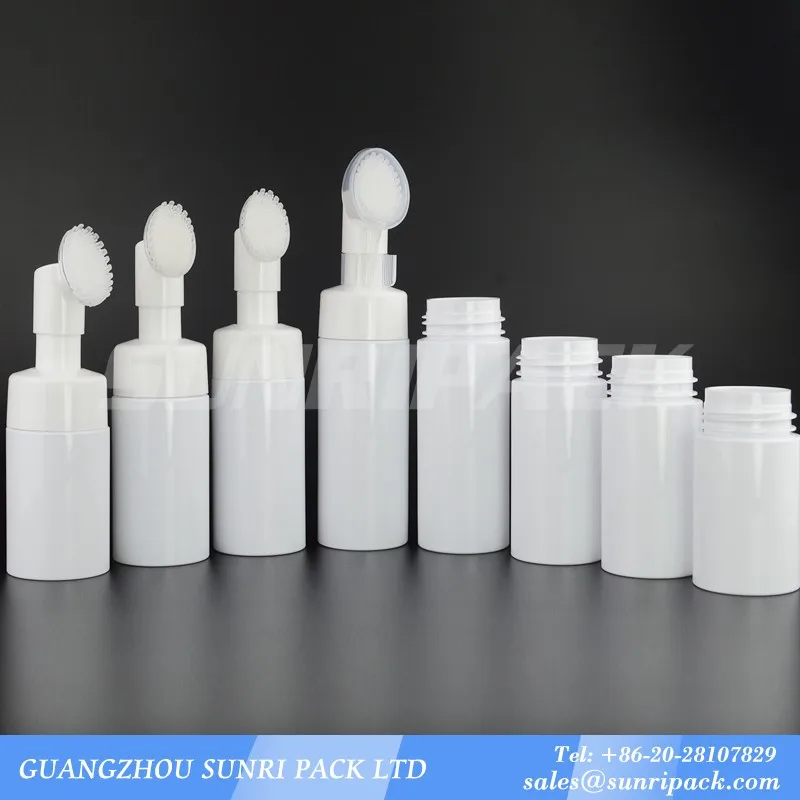 Download Free Sample Silicone Brush Face Wash Foam Pump White Plastic Bottle View Soap Foam Pump Bottle Sunripack Product Details From Guangzhou Sunri Pack Material Co Ltd On Alibaba Com