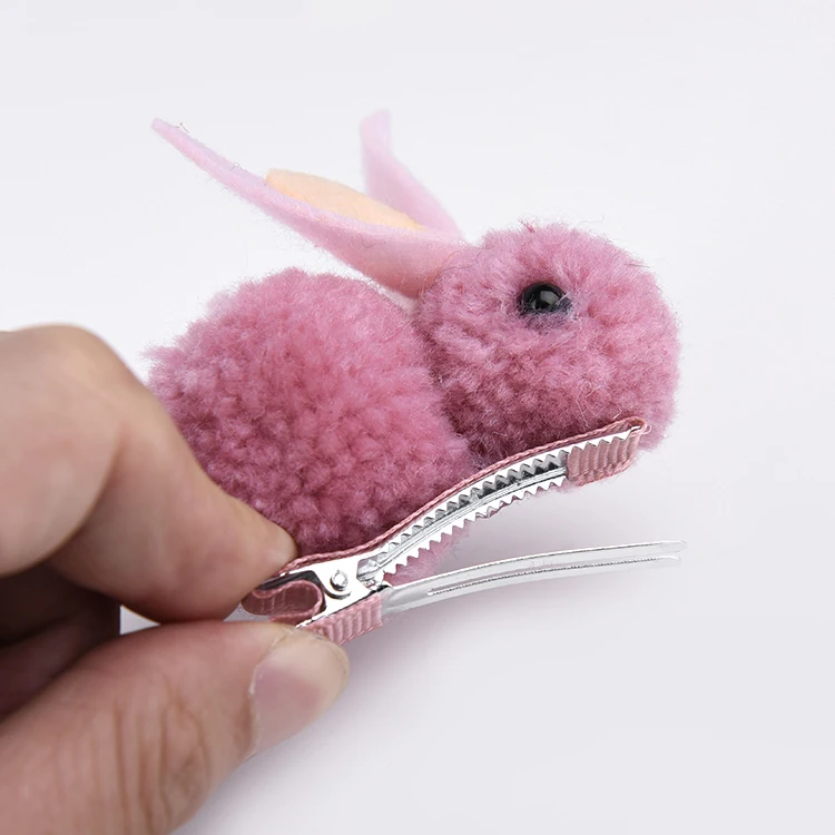 Новейший дизайн, милые детские заколки для волос в форме кролика для девочек