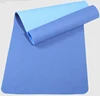 TPE Yoga Mat Dual-layer Dark Blue&Light Blue