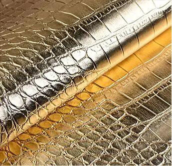 Factory Wholesale crocodile Embossed Designer Pvc Faux Leather Fabric for Hand-made Bag