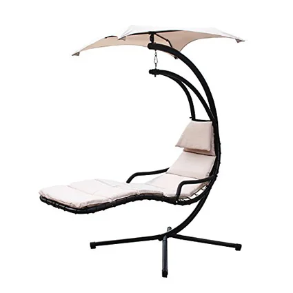 hanging chaise lounger chair arc stand