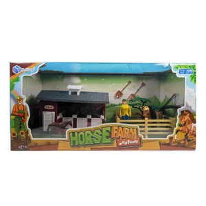 Europe Market Popular Good Price Kids Horse Farm Set Toy