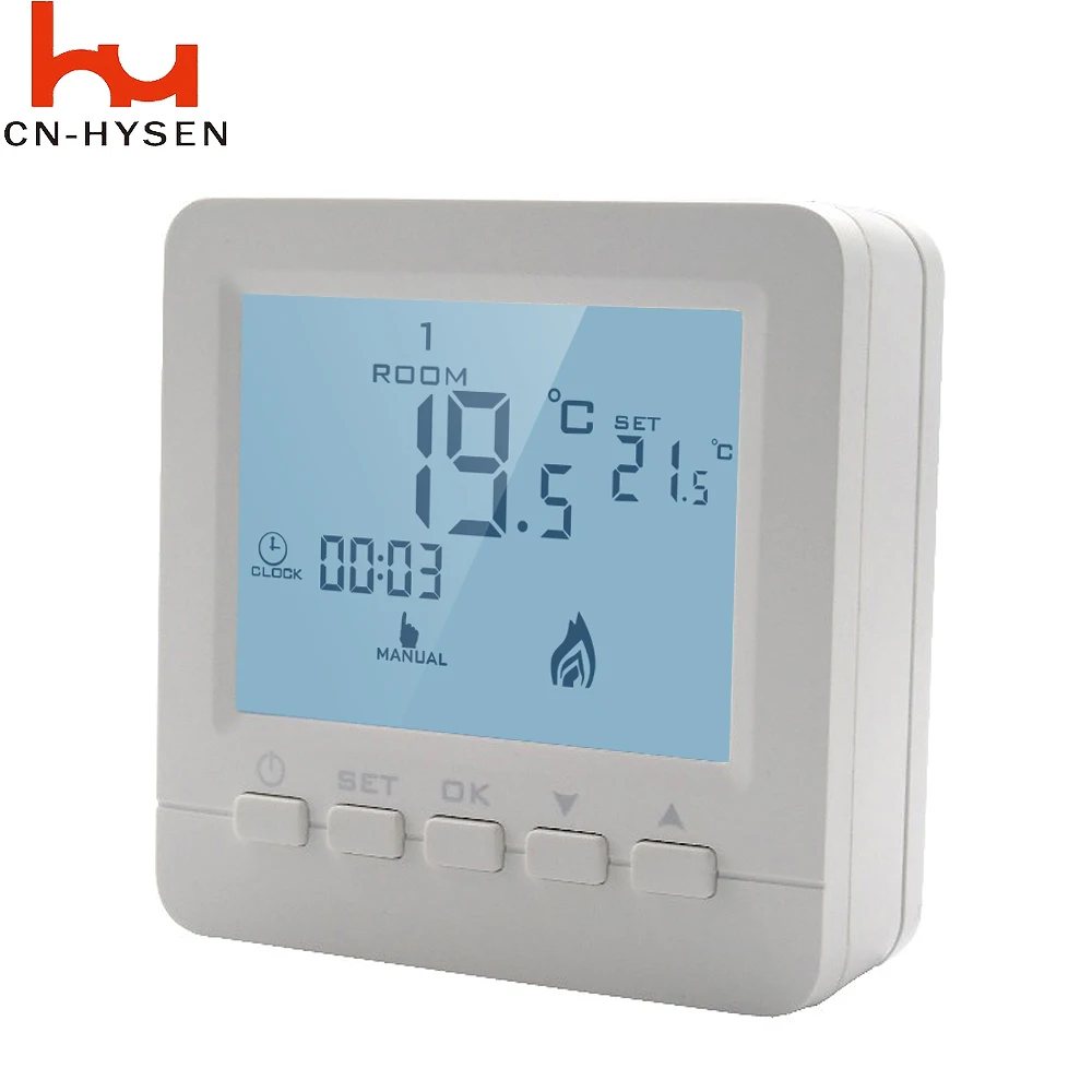 HY02B05-2BW 7 Days Programmable 5A Boiler Heating Thermostat