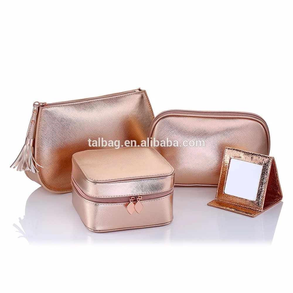 Middle Zipper Closure Makeup Bags 
