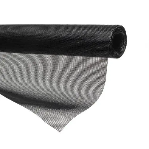 15x11 Mesh Black PVC Coated Polyester Pet Safety Screen Mesh