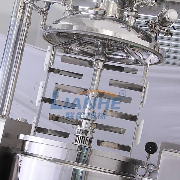 Lianhe Mixer Machine Equipment Mixing Tank Cosmetic Vacuum Homogenizer Emulsifier for Cosmetic Ointment Manufacturing Plant